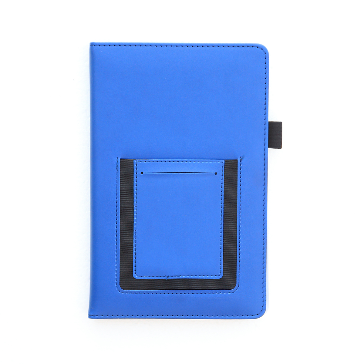 Concord Phone Pocket 5  x 8  Italian PU Leather Journal (Blue) 2