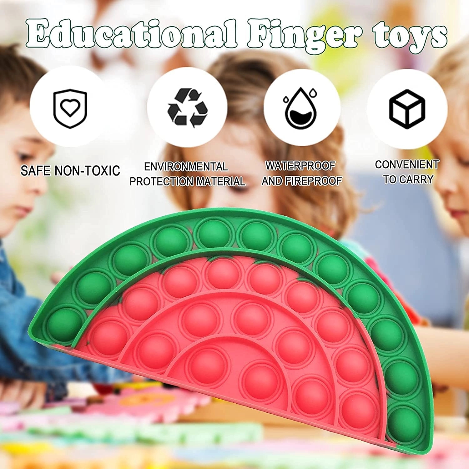 Push Bubble Pops Fidget Sensory Antistress Kids Toy 2