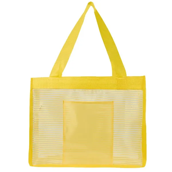 Sheer Striped Tote Bag 2