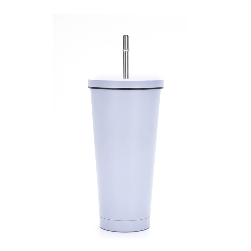 17 oz Stainless Steel Tumbler W/ Straw 1