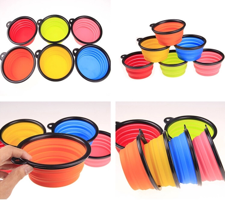 Collapsible silicone pet bowl 1