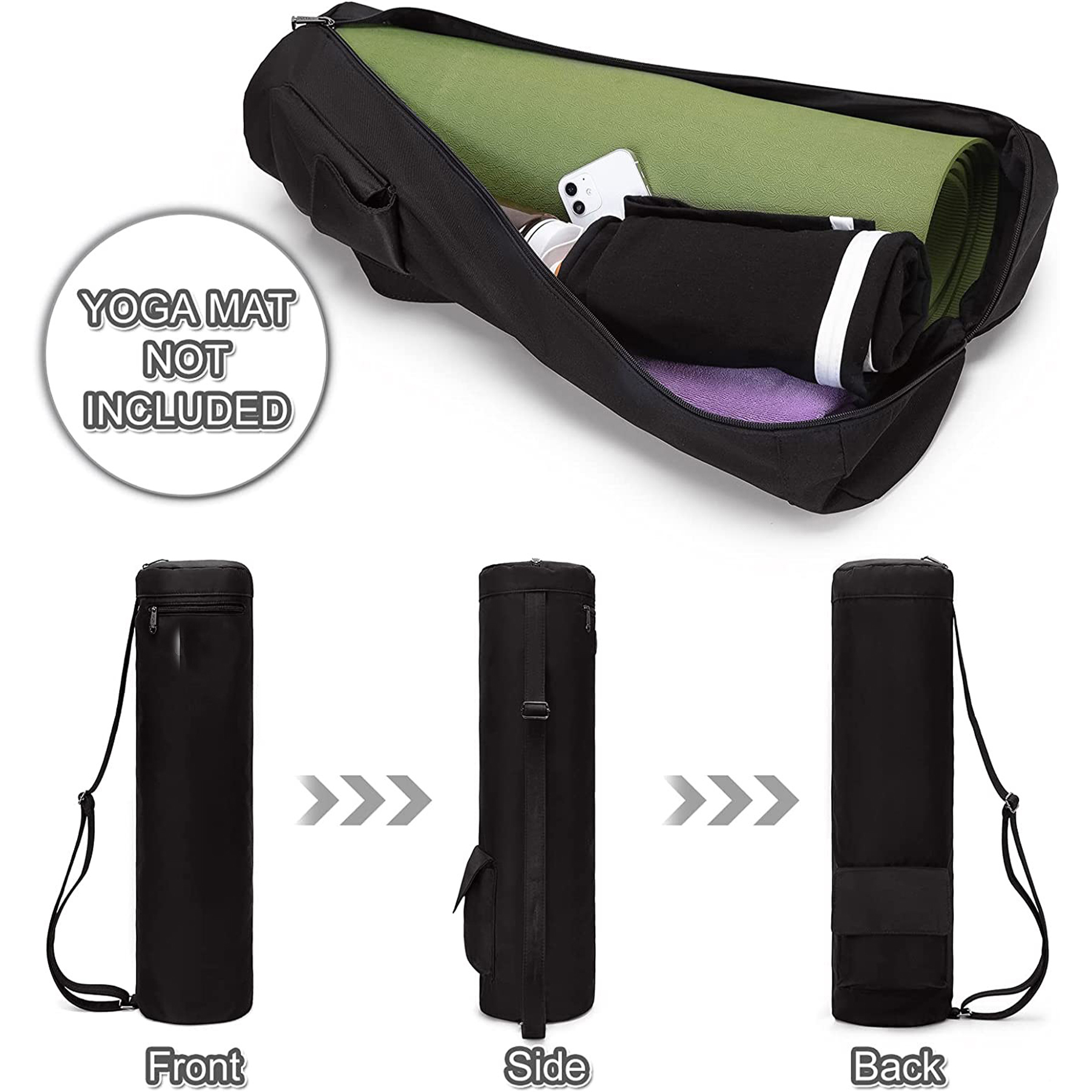 Oxford Multifunctional fitness yoga mat storage bag 7