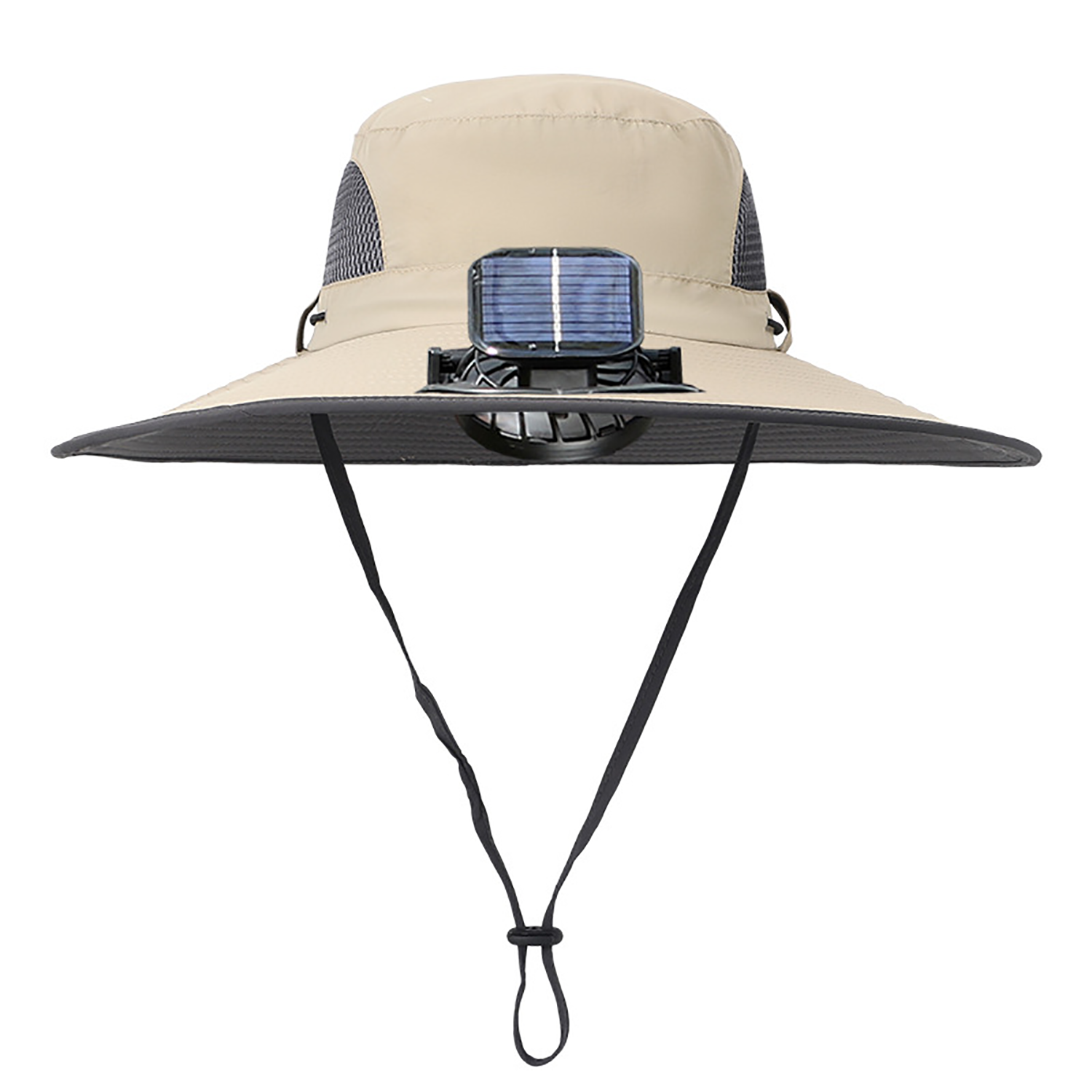 Wide Brim Solar USB Rechargeable Fan Sun Hat 8