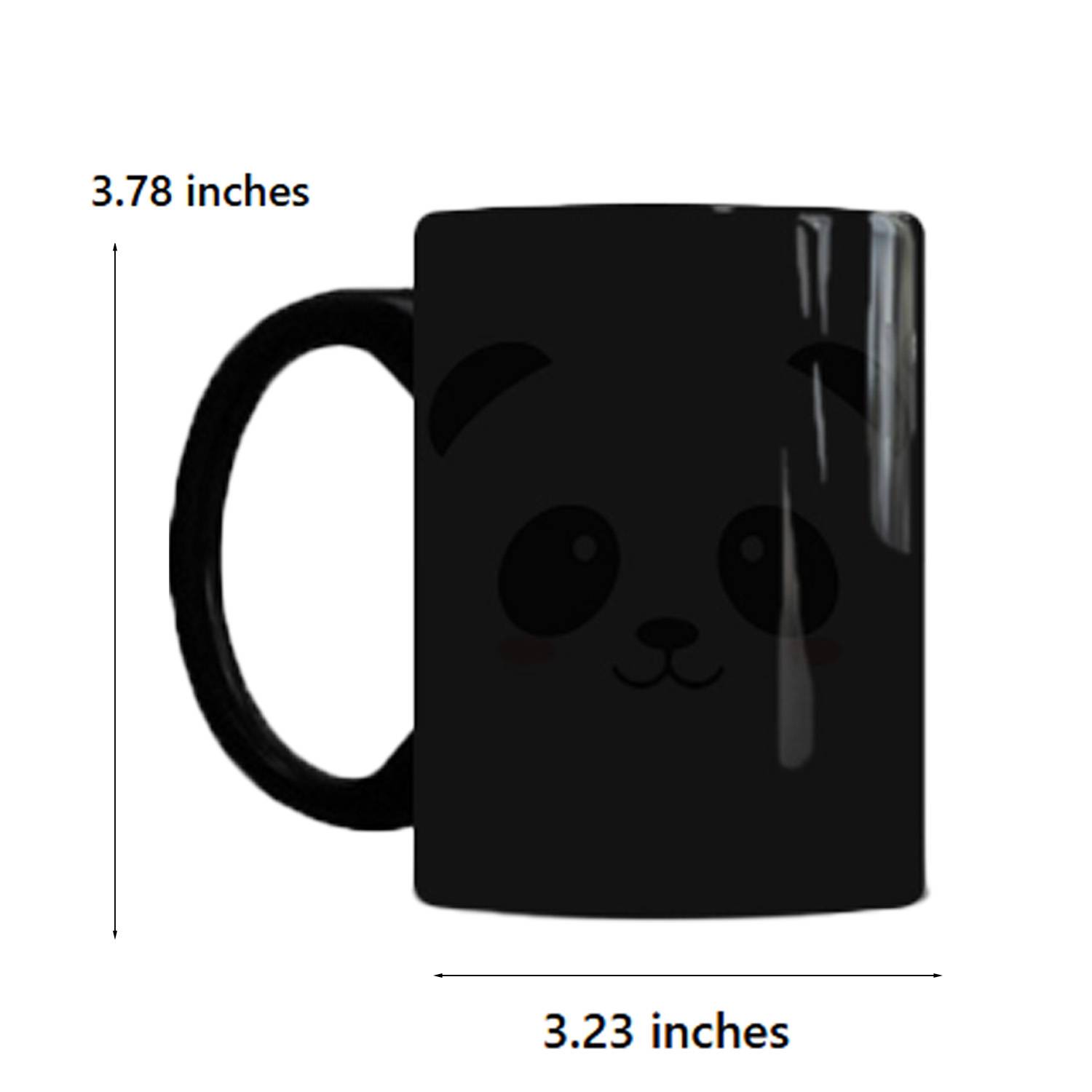 10oz Panda Color Changing Ceramic Coffee Mug 7