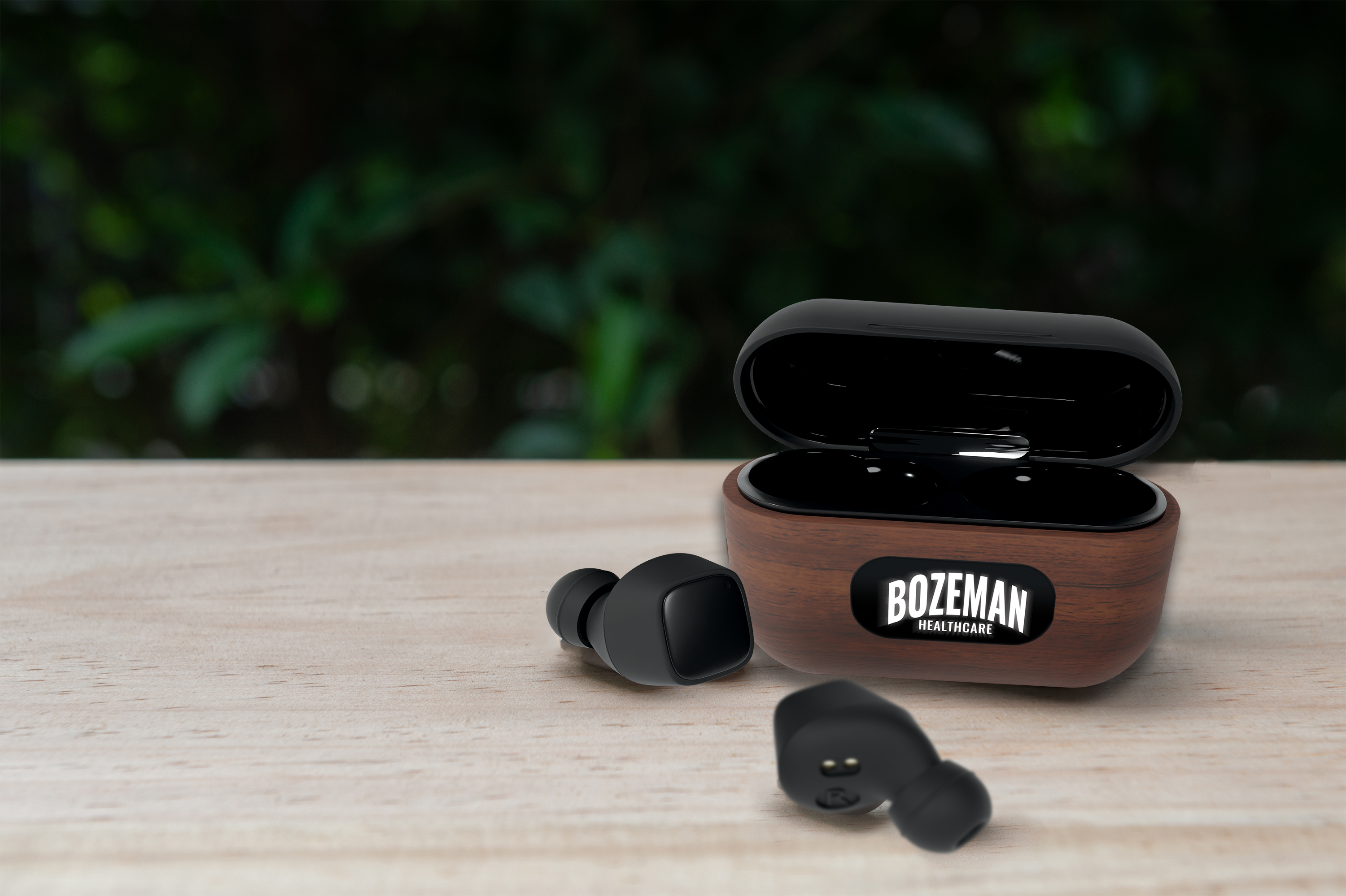 SCX Innovative Design™ Walnut Wood Wireless Earbuds and Charging Case 10