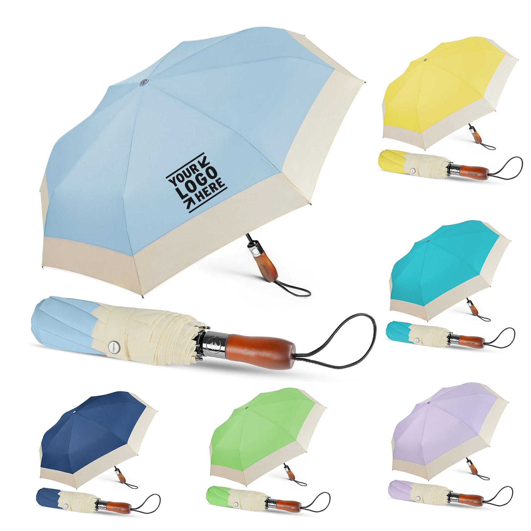 Men 54inch Windproof Travel Big Portable Automatic Folding Compact Golf Umbrella  2