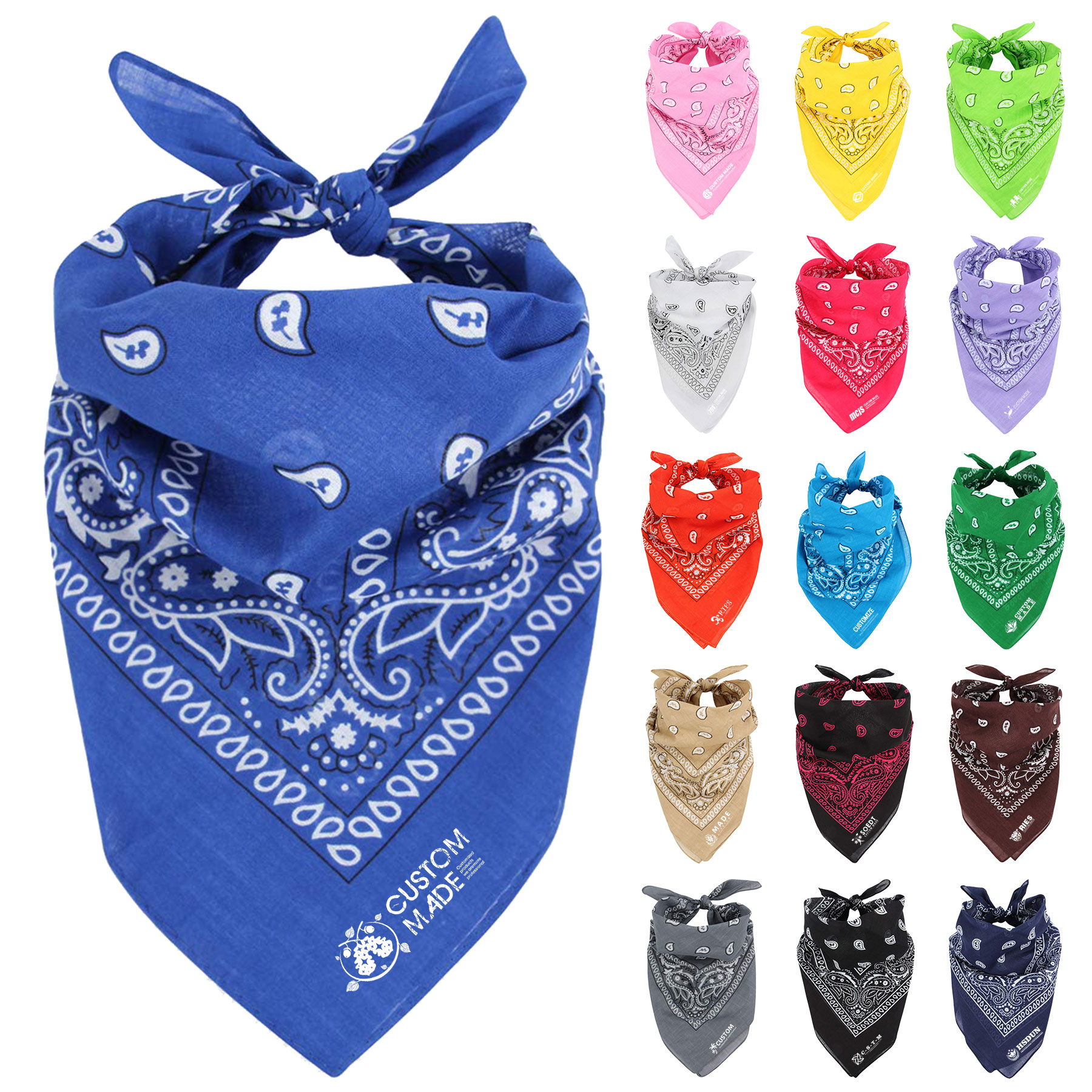 Versatile Printed Polyester Bandana 5