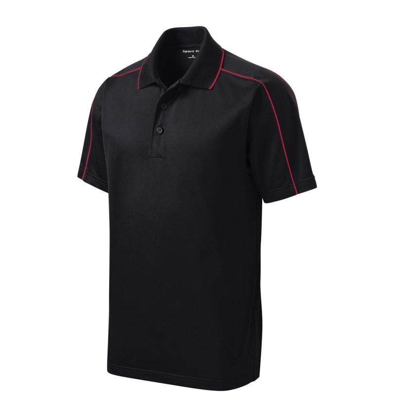 Sport-Tek Micropique Sport-Wick Piped Polo. 9