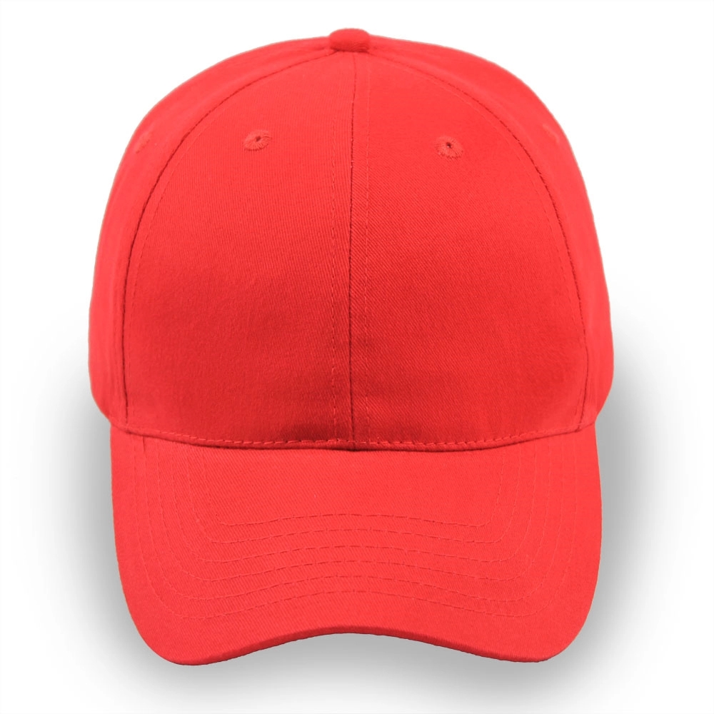 6 Panel Structured Classic Baseball Cap Cotton Twill