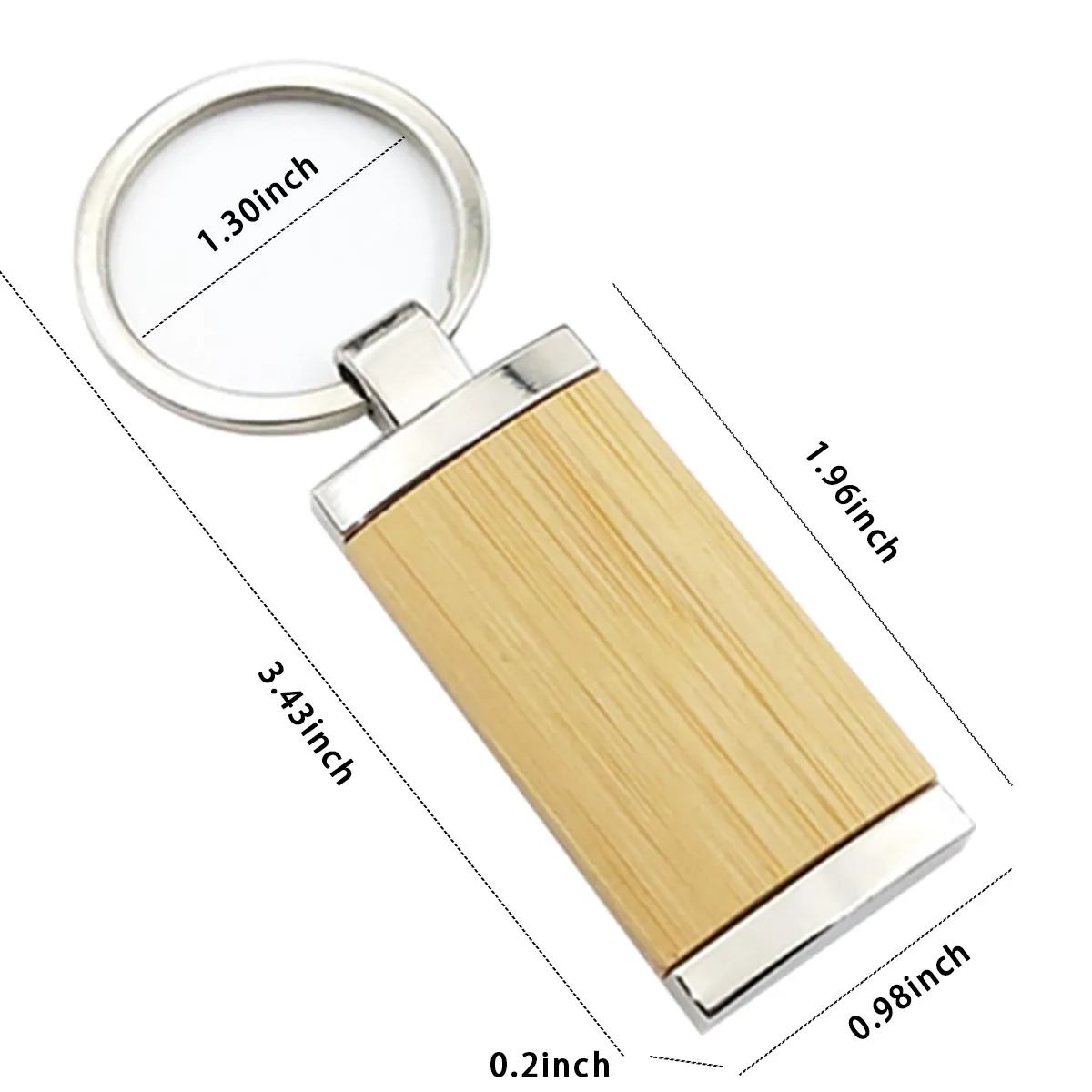 Personalized Natural Gift Decoration Design Wood Keychain 2