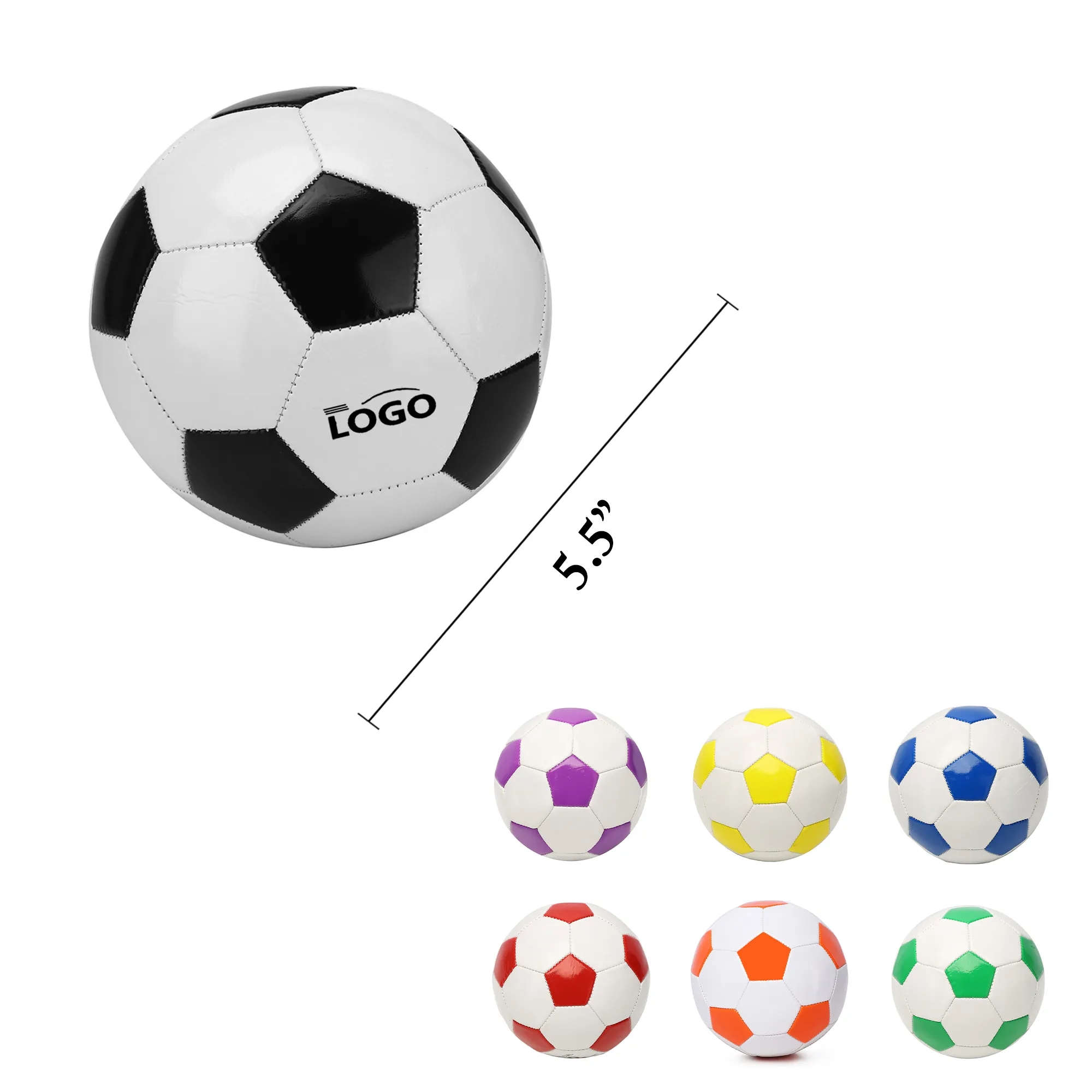 MOQ100 Mini PU Soccer Ball Size 2 Kids Football 11