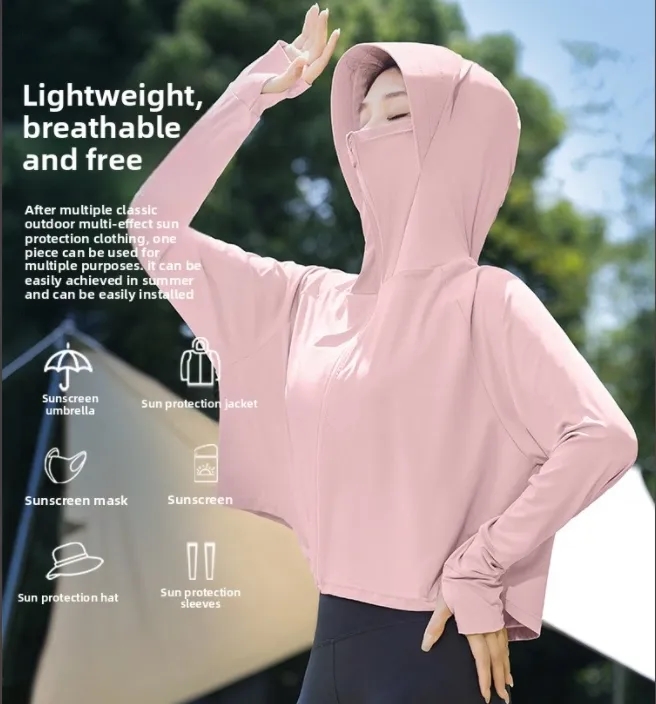 UPF50 Ice Silk Sun Hoodie Wholesale 11