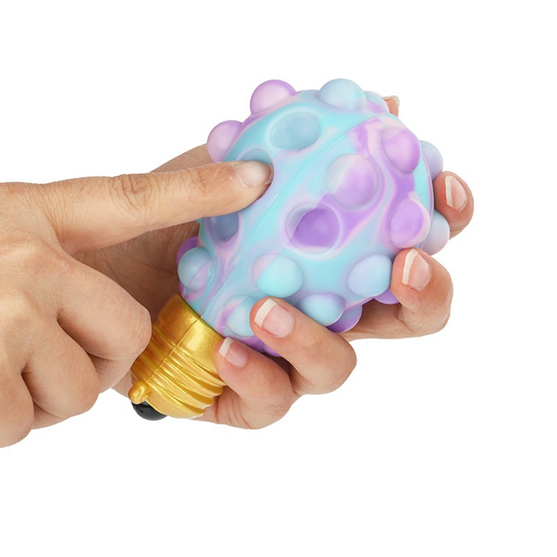 Lamp Bulb Shaped Push Pop Bubble Anti Stress Ball 4