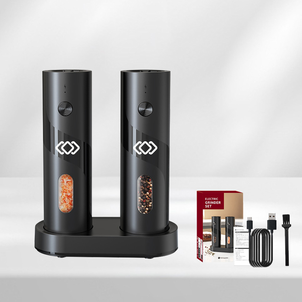 Electric Grinder – Stainless Steel with LED & Storage Stand 4