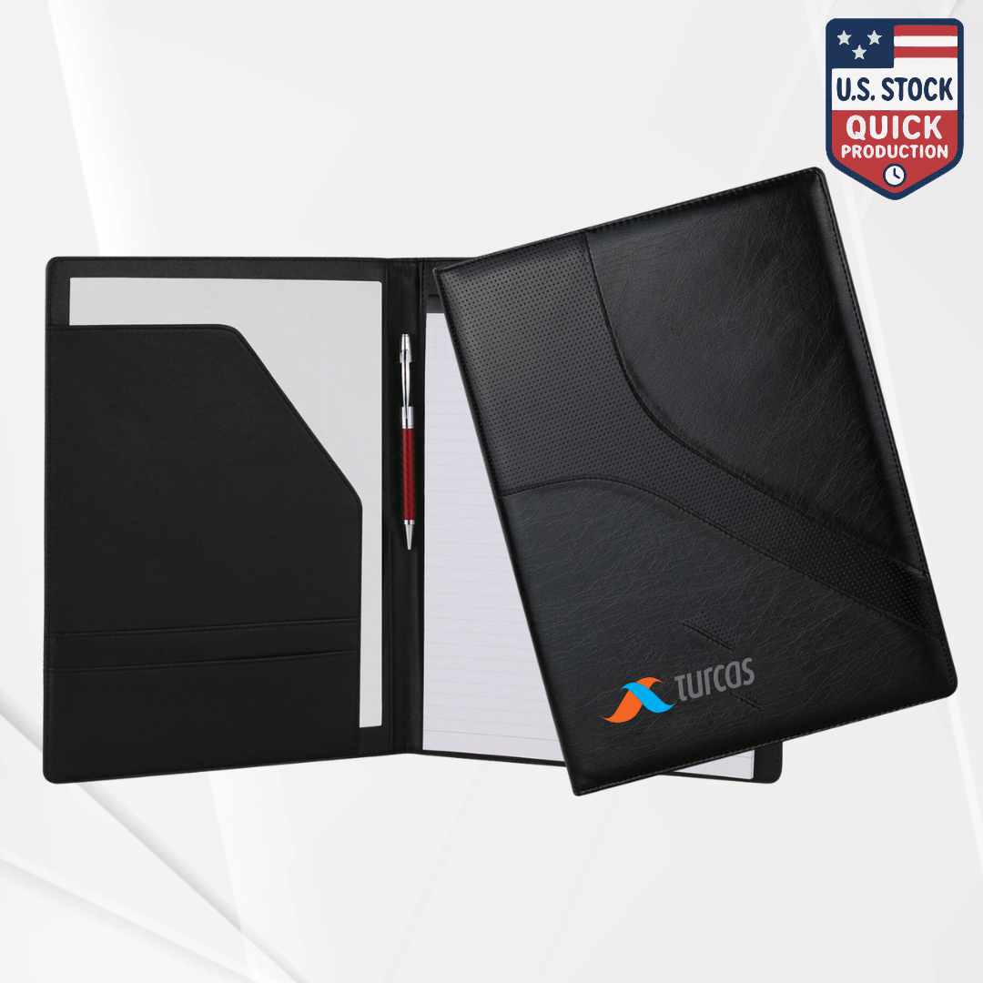 Leatherette Padfolio with Interior Pockets, Pen Holder & Notepad 6