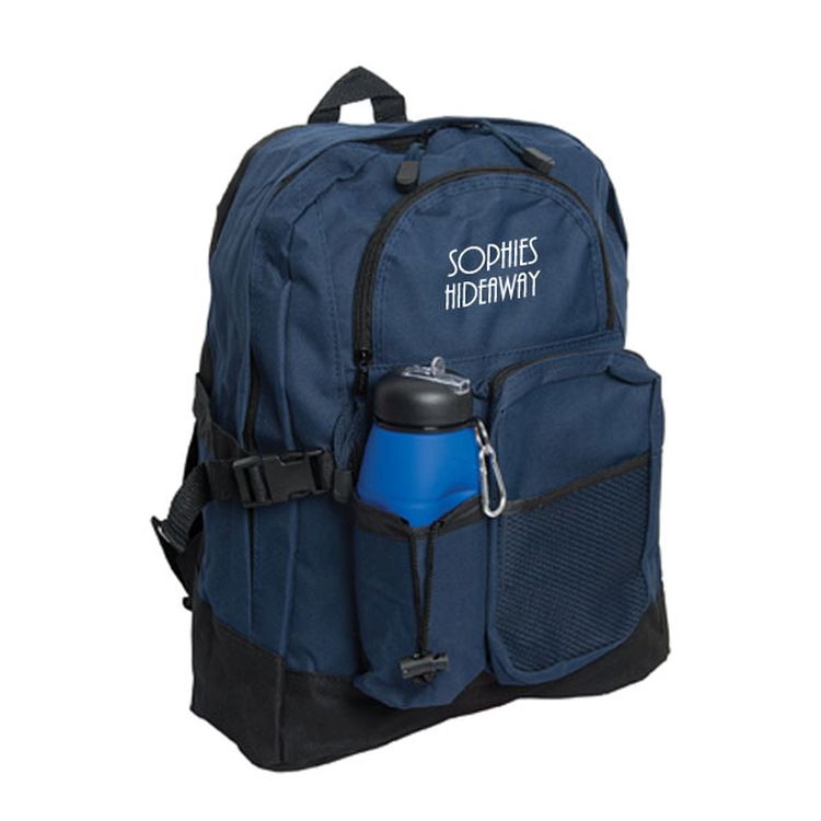 Backpack: 3 Zippered Compartments 4
