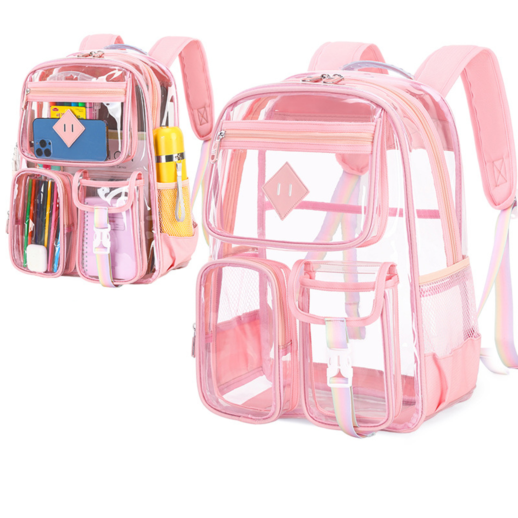 Large Clear Waterproof PVC Backpack 12