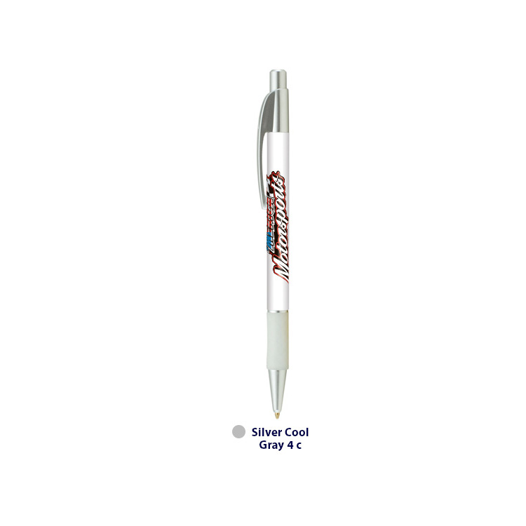 Top Flight Slim Frost Plastic Pen (Full Color Imprint) 4