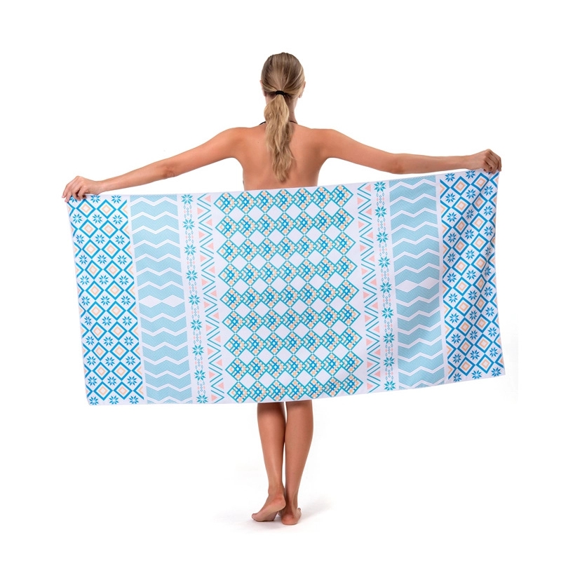 Sublimated Microfiber Beach Towel - 31.5'' x 63'' 7