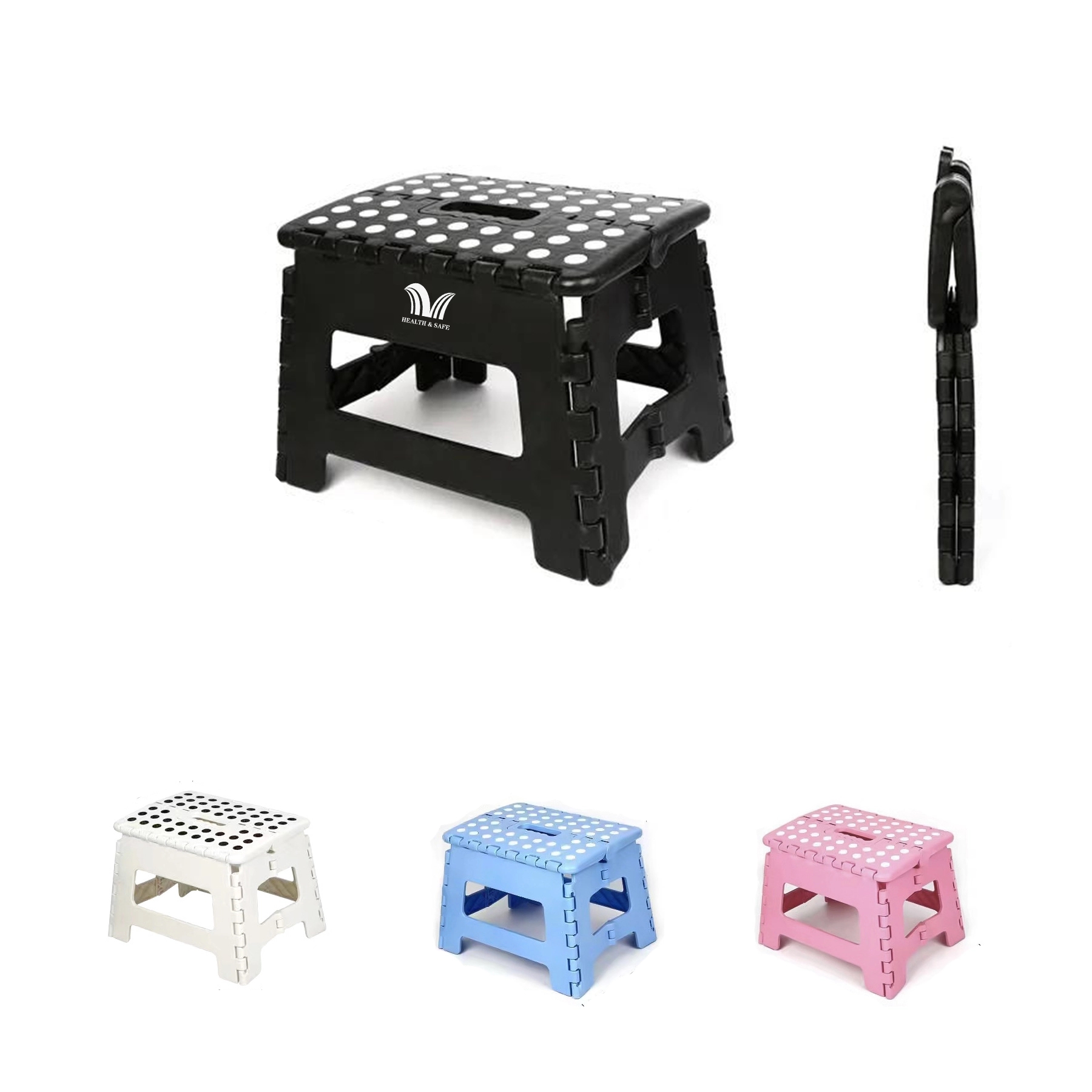 Lightweight Collapsible Folding Step Stool Plastic 2