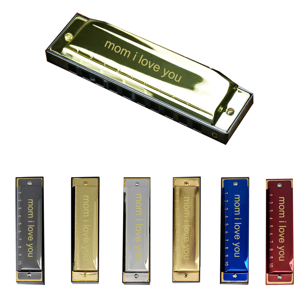 10 Holes C Key Blues Harmonica 1