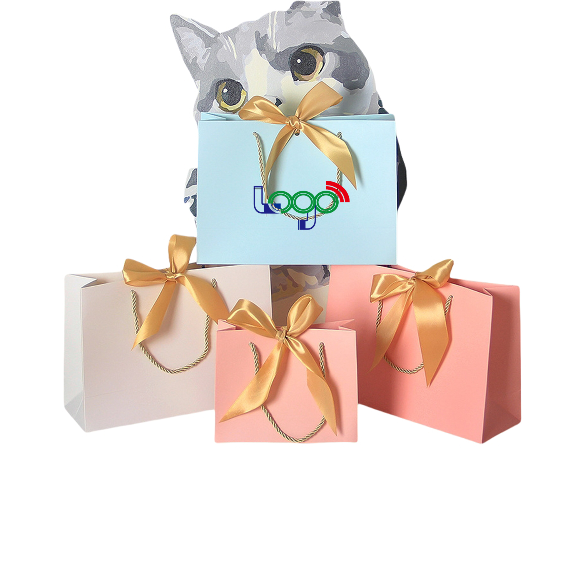 Gift Bags with Bow Ribbon Medium 1