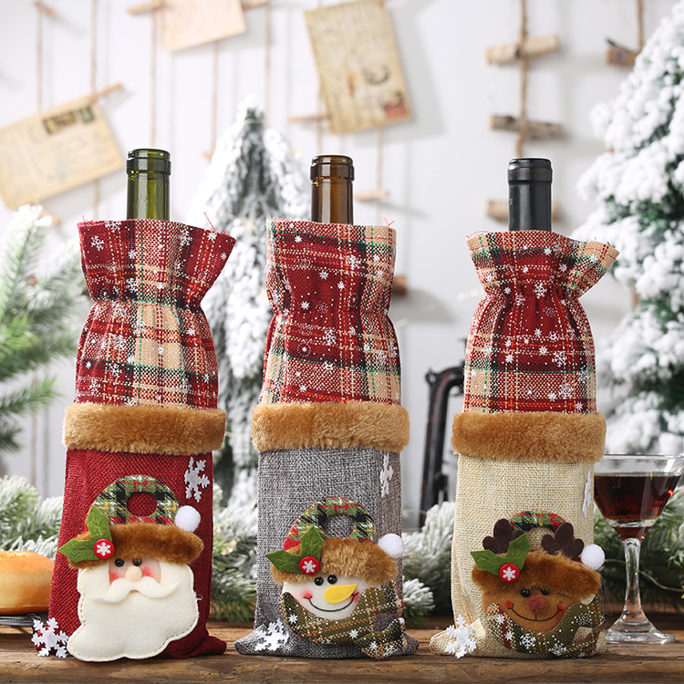 Christmas Wine Bottle Decoration Bag 4