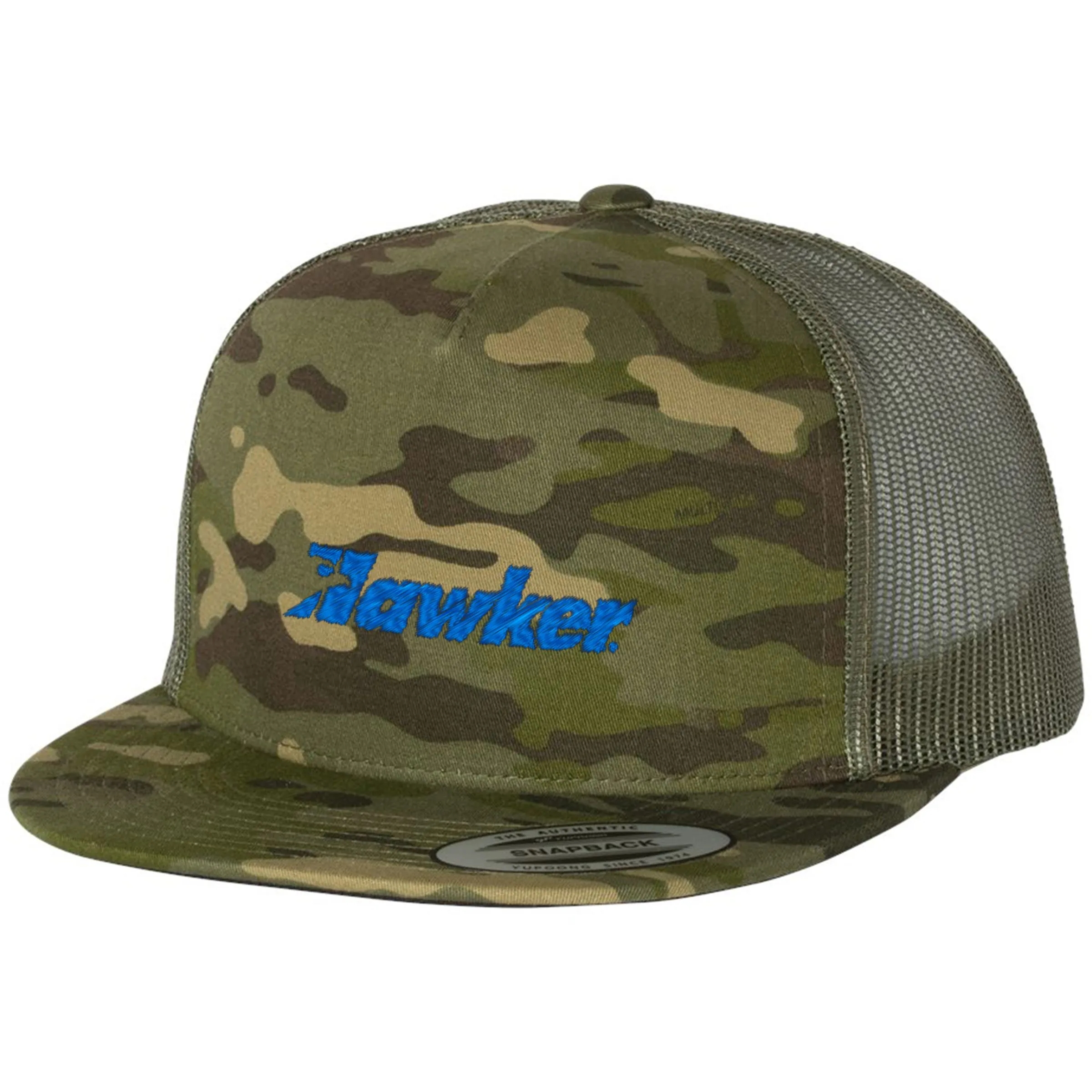 YUPOONG-CLASSIC FLAT BILL TRUCKER CAP 17