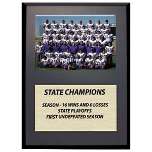 Plaque: 7x9" Black Matte Finish, 4x6" Photo cover 2