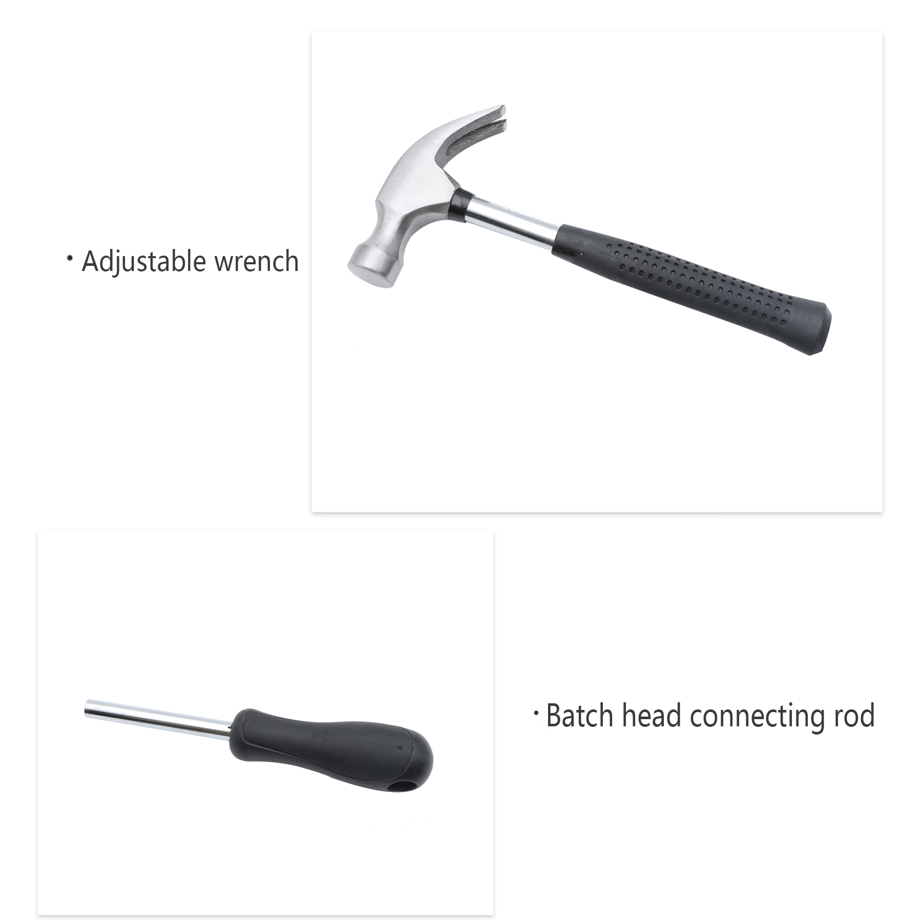 HandyPro 18pc Household Tool Set with Hammer, Adjustable Wrench, and Pliers 5