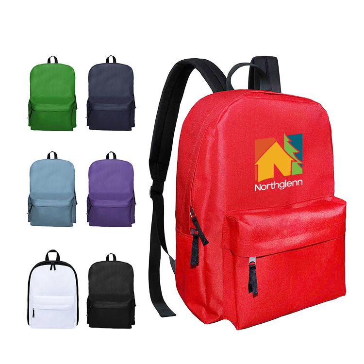 600D Polyester Backpack w/ Heavy PVC Backing 9
