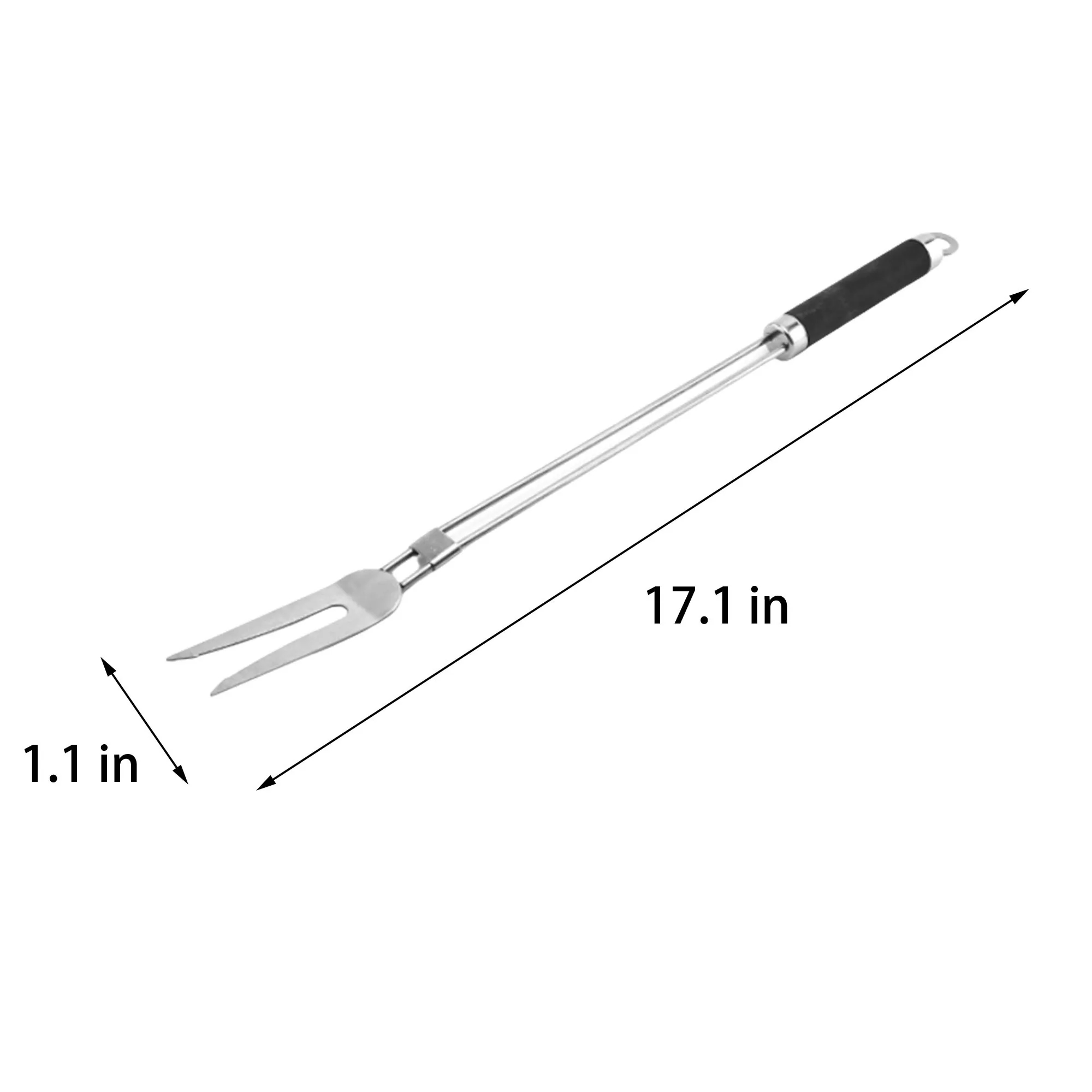 4-Piece BBQ Tool Set with Wrap Bag 7