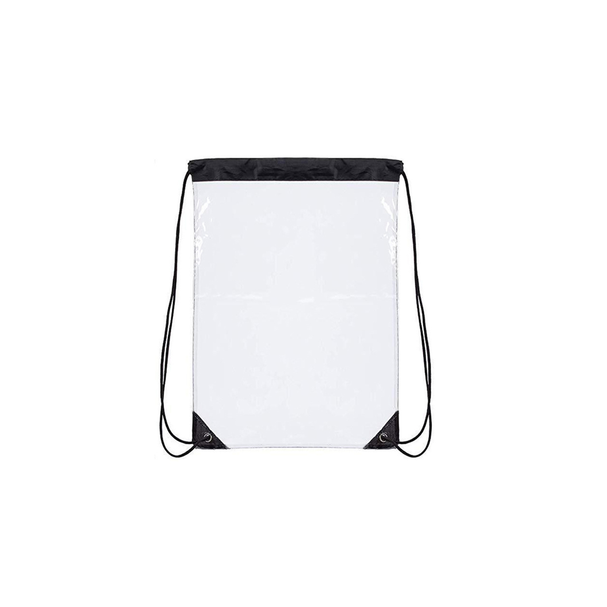 Large Clear Polyvinyl Chloride Drawstring Backpack With Reinforced Corners 2