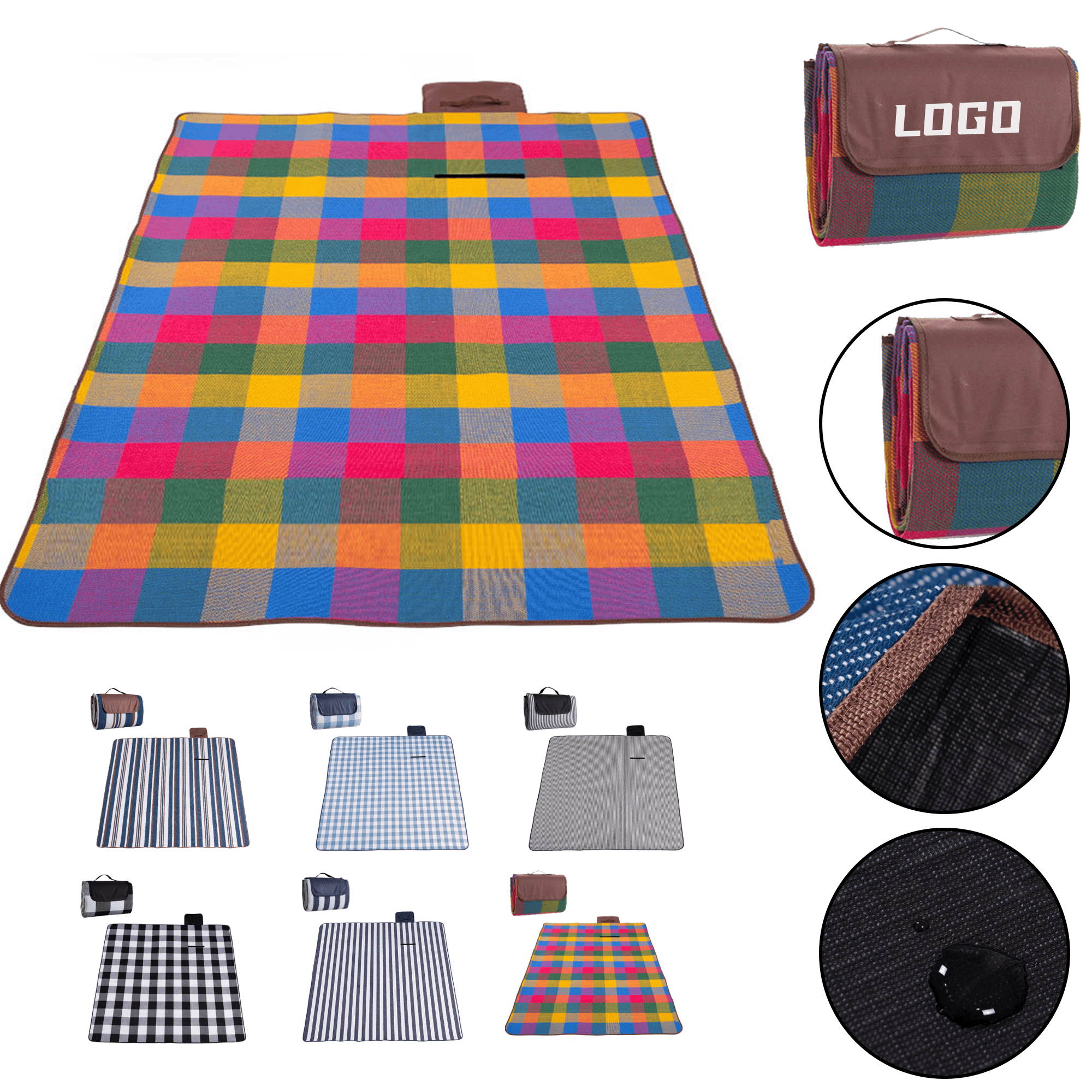 Portable Waterproof Oxford Picnic Blanket 5