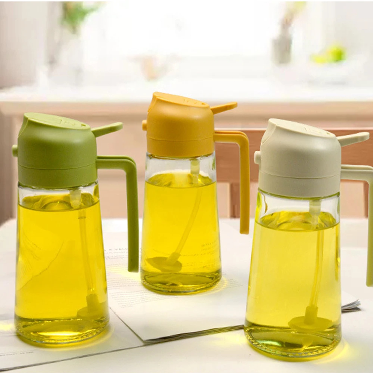 16oz Olive Oil Dispenser Dual-Purpose Camping BBQ Bottle 10