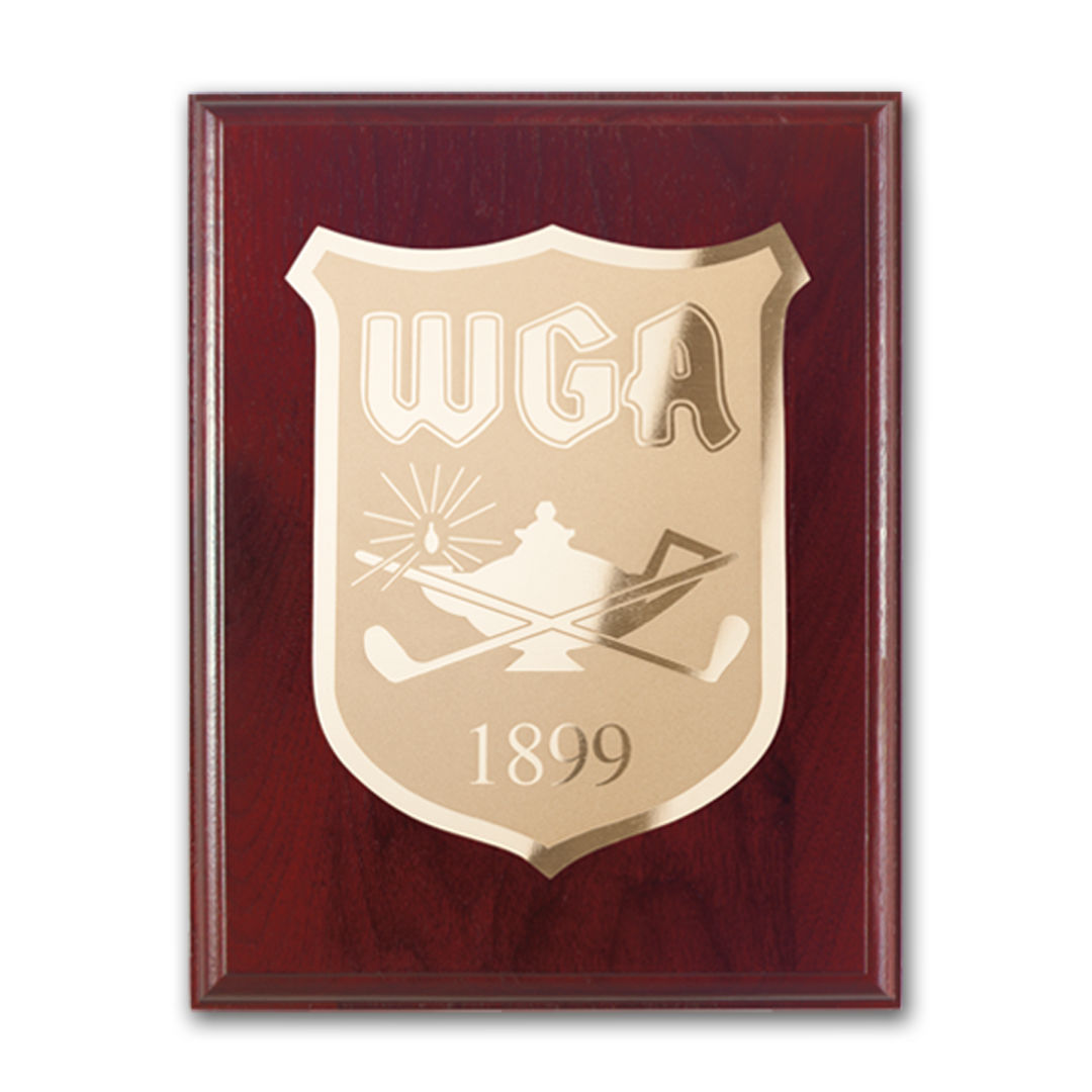 Etch/Frosted Plaq - Mahogany/Gold 6