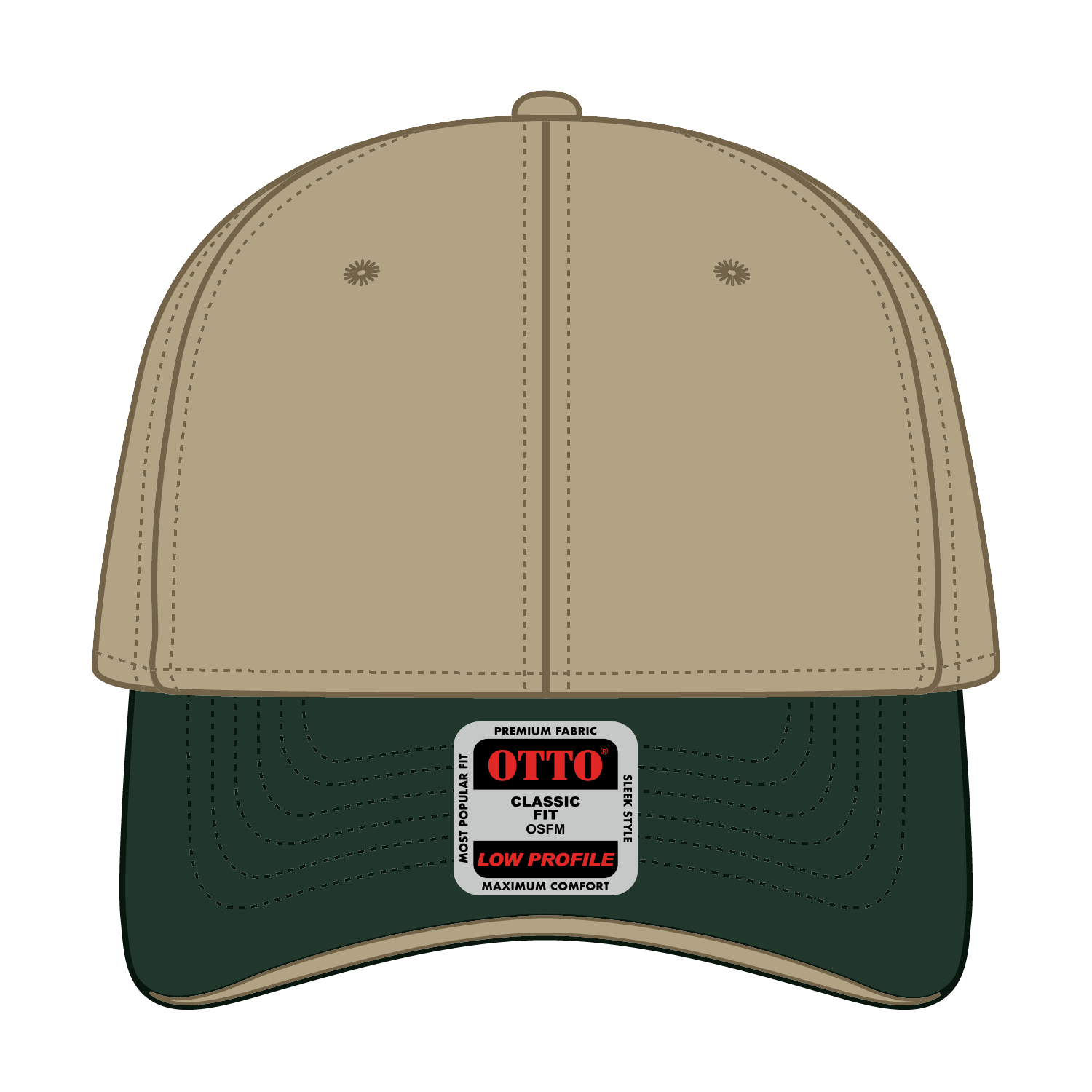 OTTO CAP® 6 Panel Low Profile Baseball Cap 52