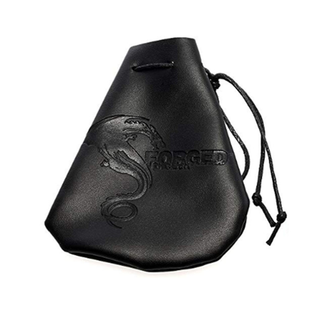 Leather Ear Bud Organizer Drawstring Bag 3
