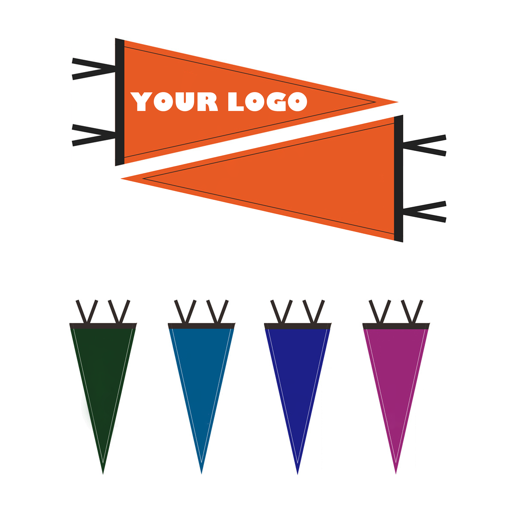 Full Color Felt Pennants 2