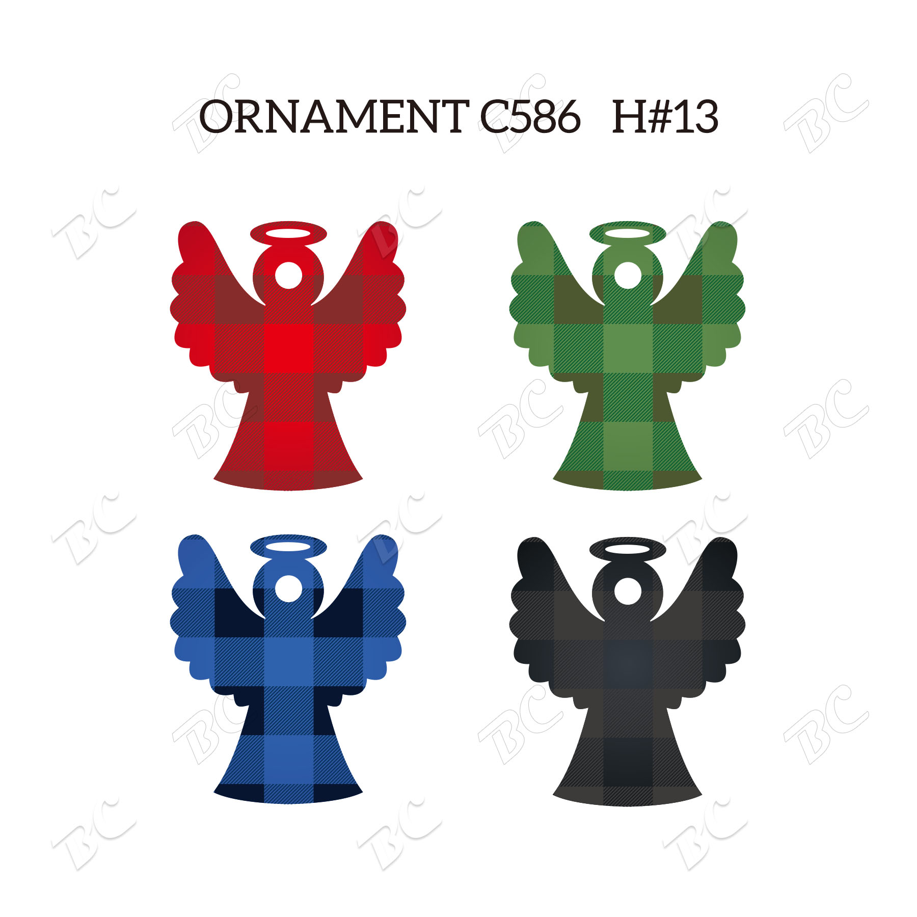 Free Shipping Full Color Christmas Ornament - Angel 15