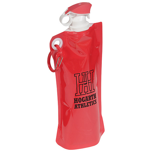 Flip Top Foldable Water Bottle with Carabiner 14
