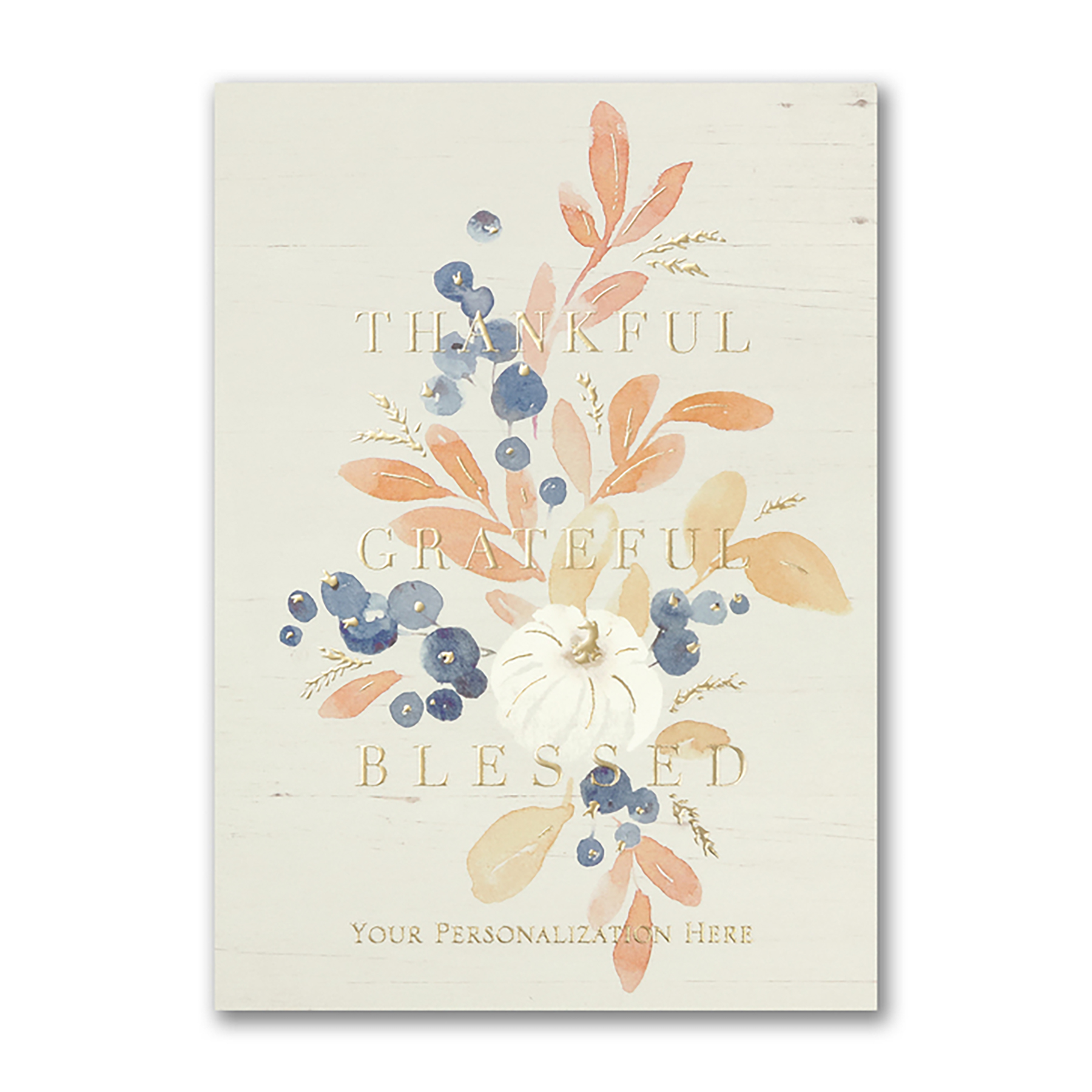 Rustic Blessings Thanksgiving Folder Card 6
