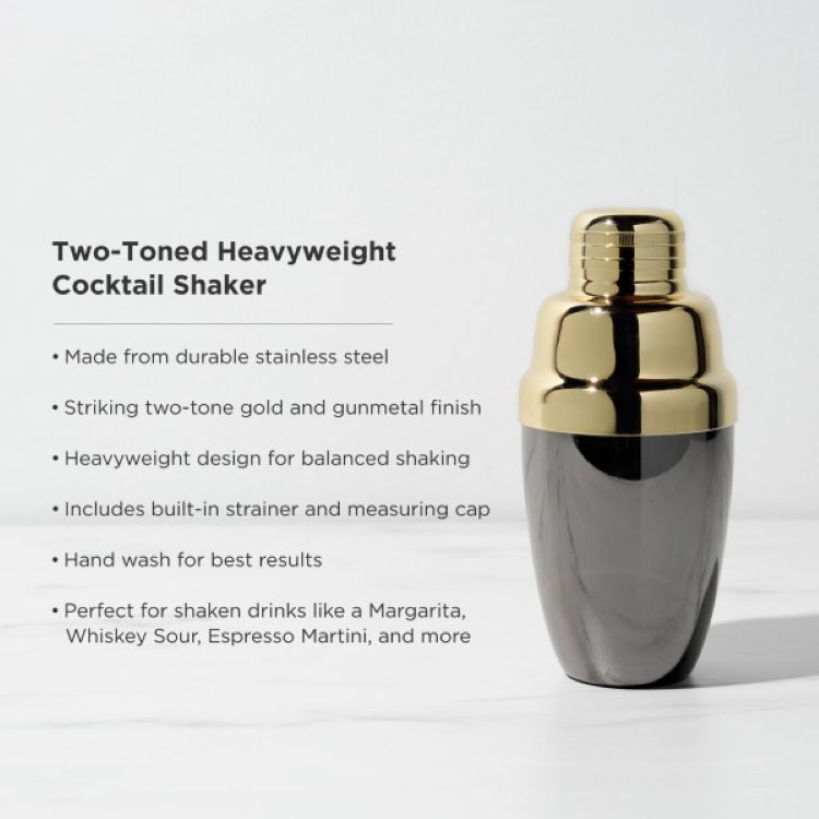 Viski® Two-Toned Heavyweight Shaker 2