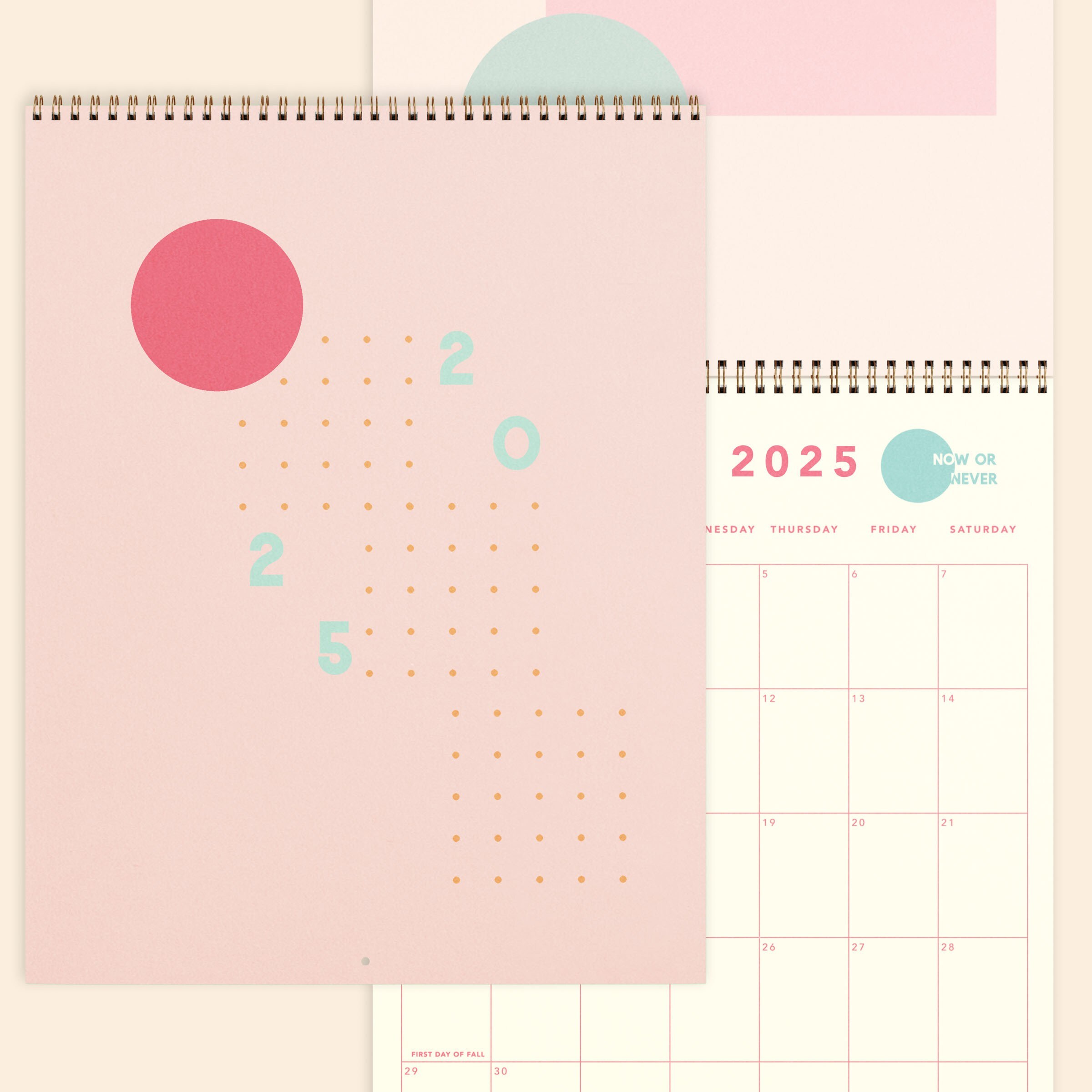 CALENDAR - JUMBO - VERTICAL - TEXT WEIGHT  WITH COLOR GUTS