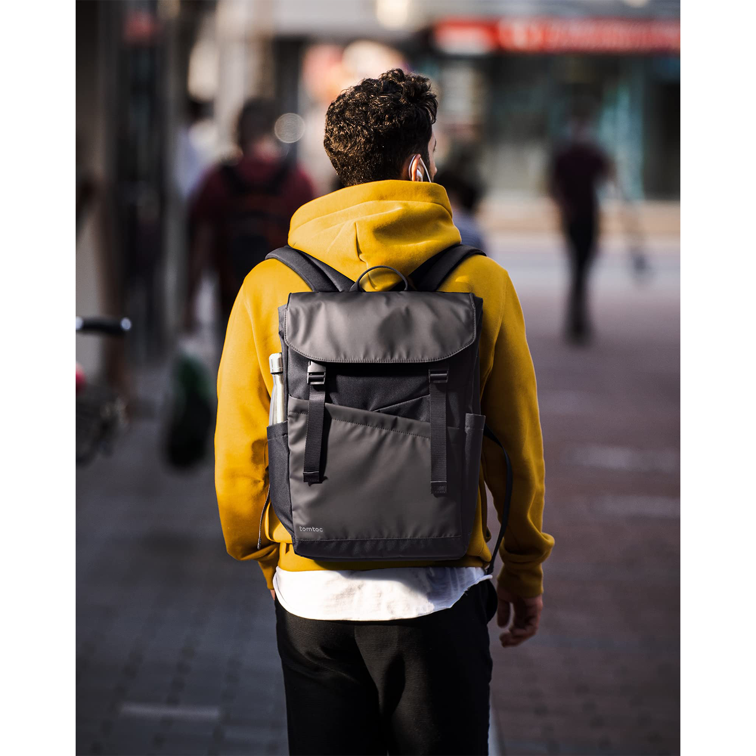 Polyester Water-Resistant College Travel Casual Backpack 5