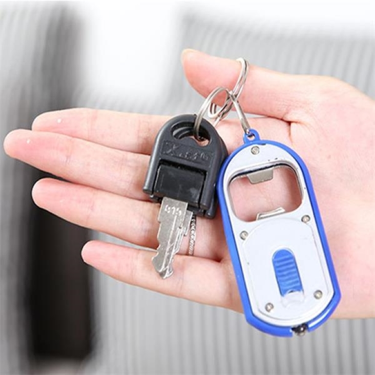 Mini Flashlight with bottle opener keychain 4