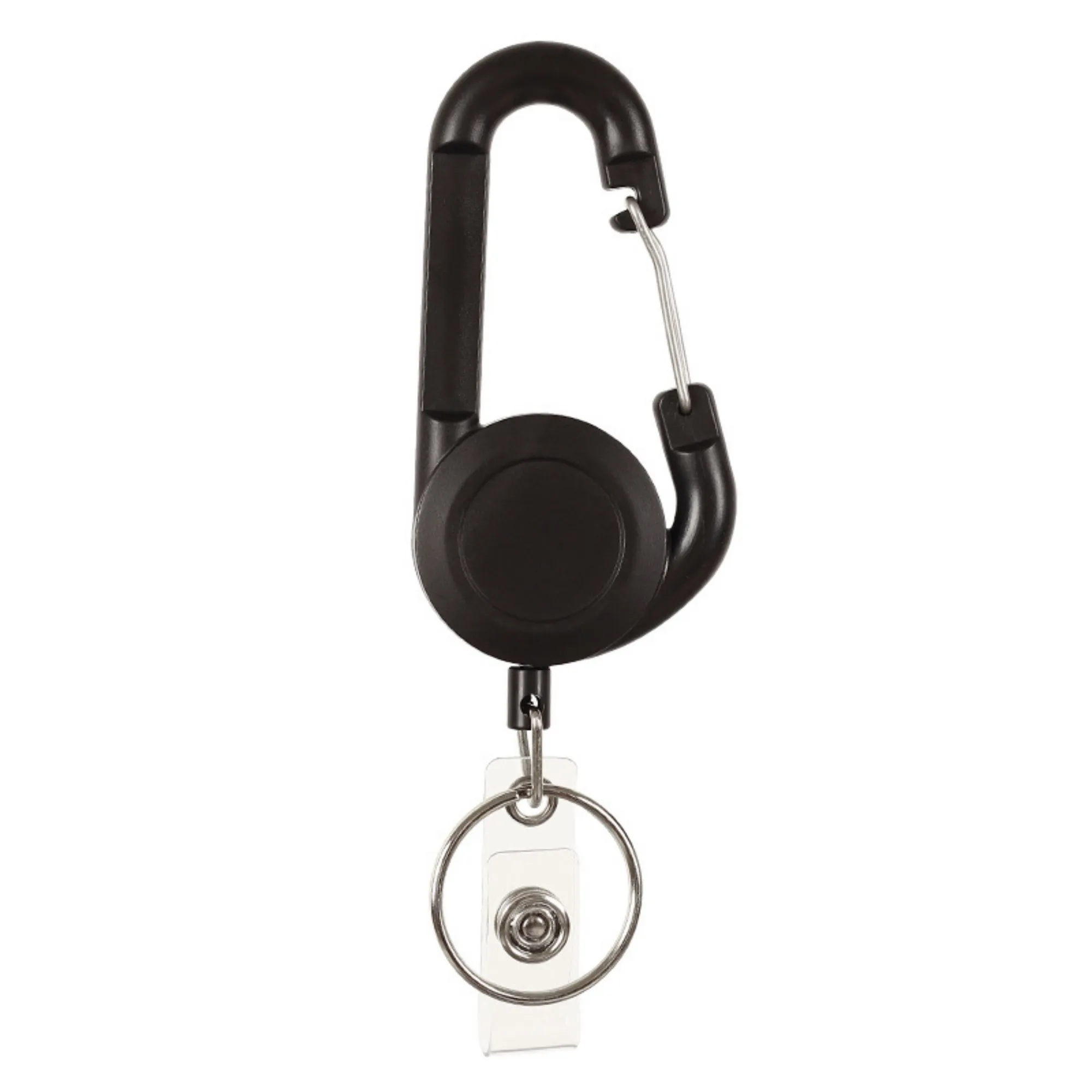 Retractable Key Chain Ring With Carabiner 5