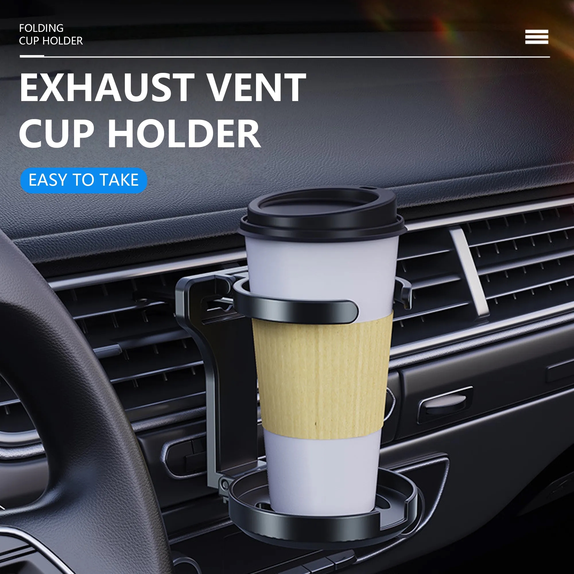 Collapsible Car Cup Holder 4