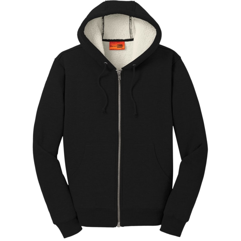 CornerStone Heavyweight Sherpa-Lined Hooded Fleece Jacket. 1