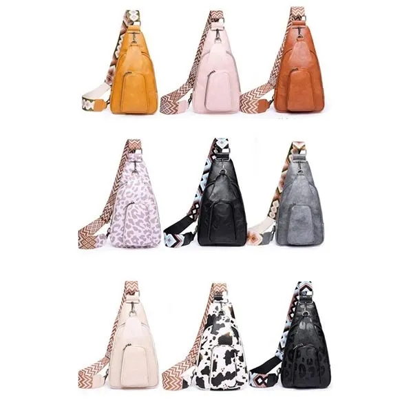 Stylish Custom Vegan Leather Sling Bag 2